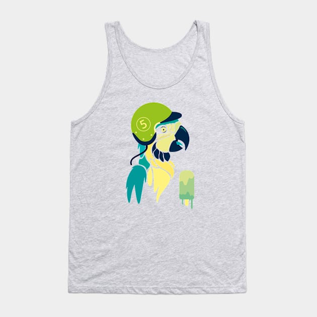 Summer Parrot Tank Top by LetterQ